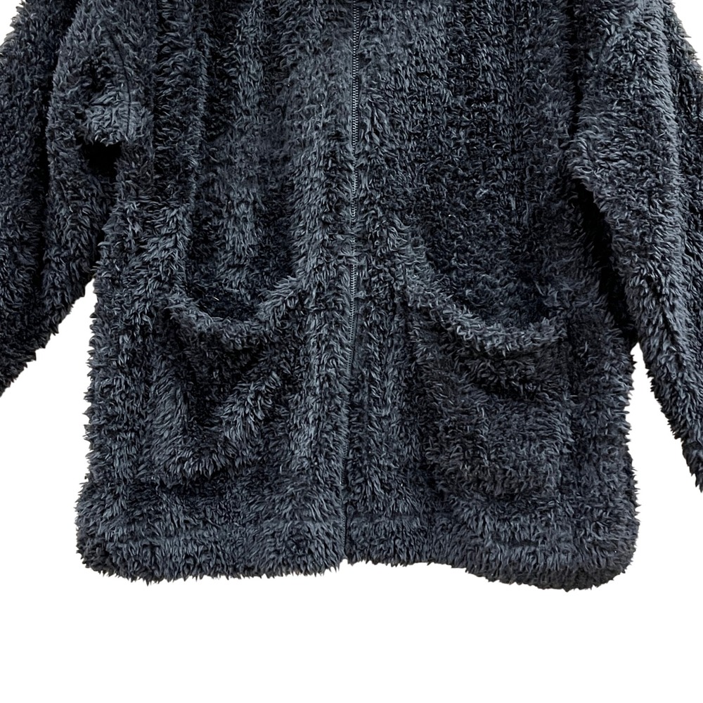 MNY‎ Marc New York Performance Women's 1X Black Sherpa Jacket Cozy Minimalist - Picture 4 of 10